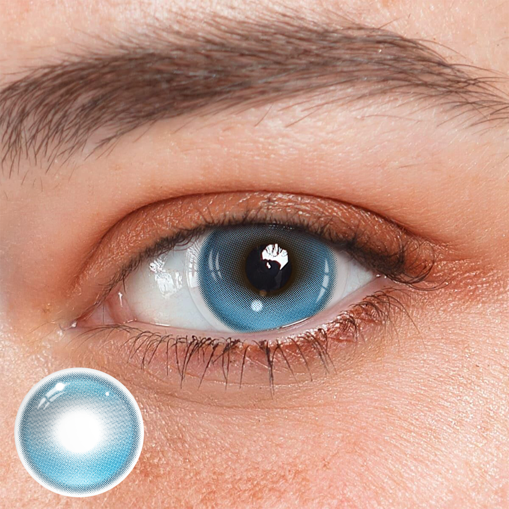 Yara Flowing Madien Blue Coloured Contact Lenses